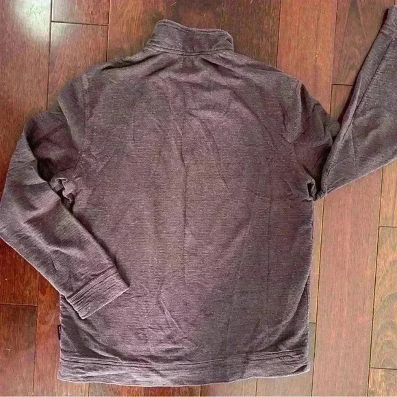 Calvin Klein Jeans Men's Quarter Zip Mock Neck Sweater Purple Size L - Picture 3 of 7